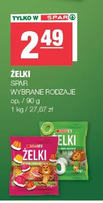 Żelki SPAR promocja w SPAR