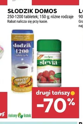 Słodzik Domos promocja w Stokrotka