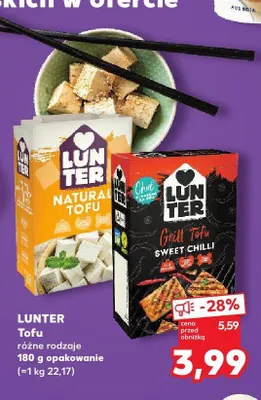 Tofu naturalne Lunter promocja w Kaufland