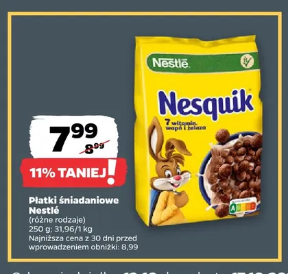 Płatki śniadaniowe Nestlé promocja w Netto