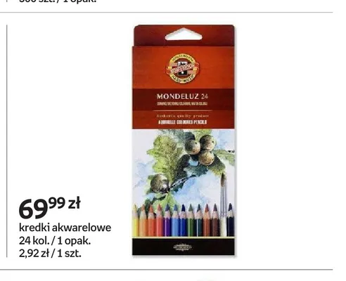 Kredki akwarelowe Koh-I-Noor Mondeluz promocja w Empik