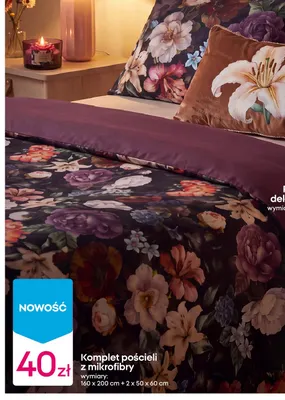 Komplet pościeli z mikrofibry promocja w Pepco