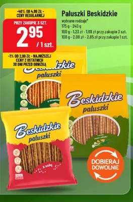 Paluszki Beskidzkie z sezamem promocja w POLOmarket