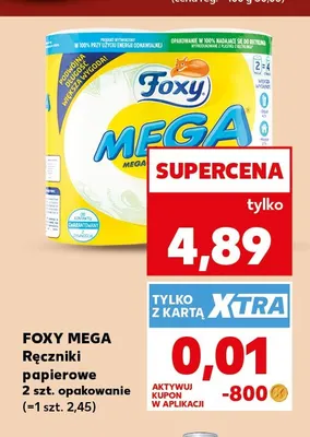 Ręczniki papierowe Foxy Mega promocja w Kaufland