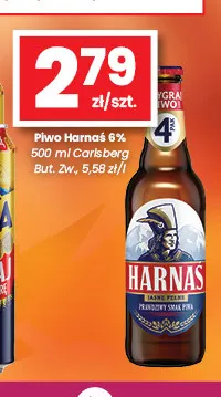 Piwo Harnaś 6% promocja w emma MARKET