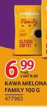 Kawa mielona EDUSCHO Family Classic Coffee promocja w Selgros