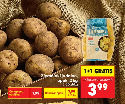 Ziemniaki jadalne do gotowania Biedronka promocja w Biedronka