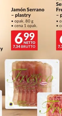 Jamón Serrano plastry Serrano promocja w Makro