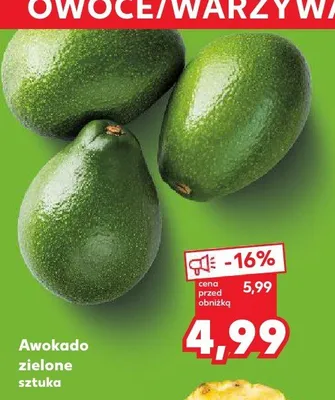 Awokado zielone promocja w Kaufland