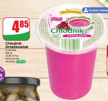 Chłodnik z buraczków Grześkowiak promocja w Dino