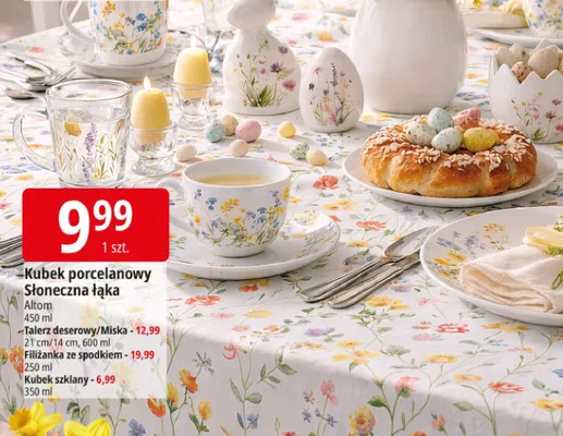 Kubek porcelanowy Słoneczna łąka Altom promocja w Leclerc
