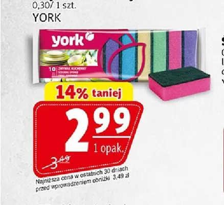 Zmywak kuchenny York 10-pak promocja w Prim Market