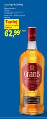 Whisky Grant's Triple Wood promocja w Lidl
