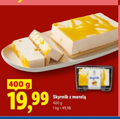 Skyrnik z morelą promocja w Lidl