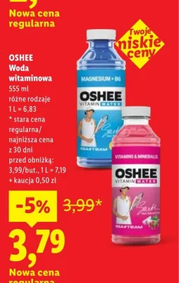 Woda witaminowa Oshee promocja w Lidl