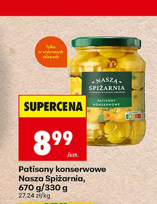 Patisony konserwowe Nasza Spiżarnia promocja w Biedronka
