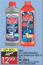 Kret żel do udrożniania rur 1l Dr. Miele promocja w Wafelek