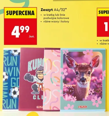 Zeszyt A4/32 Herlitz promocja w Biedronka