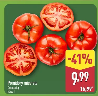Pomidory mięsiste klasa I promocja w Aldi