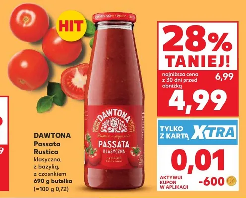 Passata Dawtona z bazylią promocja w Kaufland