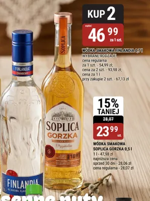 Wódka smakowa Soplica Gorzka promocja w bi1