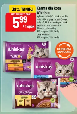 Karma dla kota Whiskas Tasty Mix Kremowe Wariacje promocja w POLOmarket