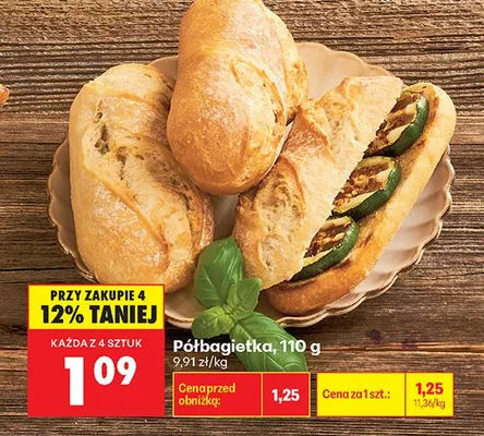 Półbagietka promocja w Biedronka