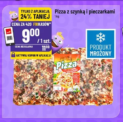 Pizza z szynką i pieczarkami promocja w POLOmarket