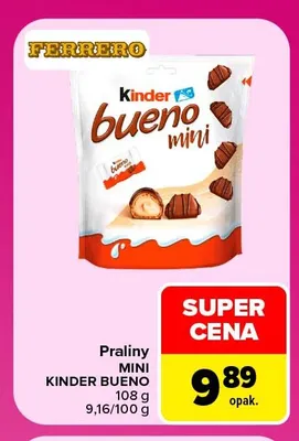 Praliny Mini Kinder Bueno promocja w Carrefour