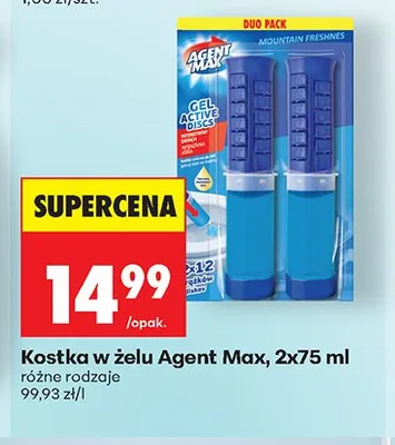 Kostka w żelu Agent Max promocja w Biedronka