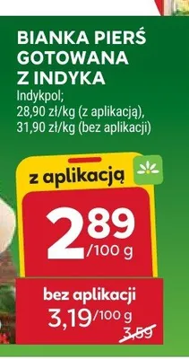 Pierś gotowana z indyka Bianka Indykpol promocja w Stokrotka
