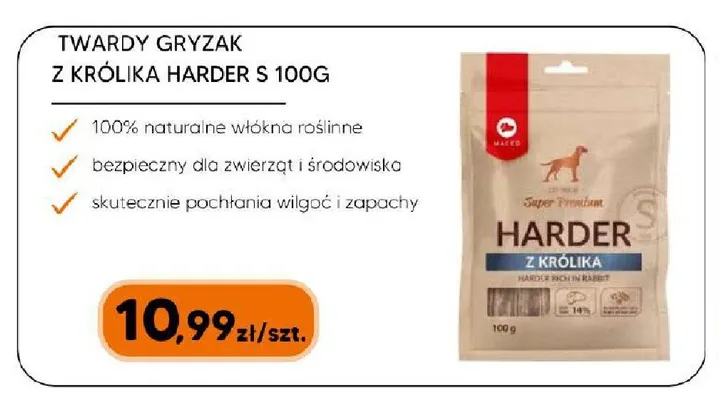 Twardy gryzak z królika Maced Harder S promocja w HIPPER.pl
