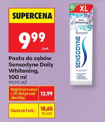 Pasta do zębów Sensodyne Daily Whitening promocja w Biedronka