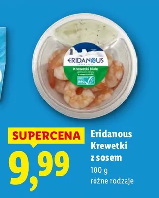Krewetki z sosem Eridanous promocja w Lidl