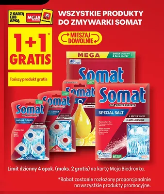Sól do zmywarki Somat Duo Power Experts Special Salt promocja w Biedronka