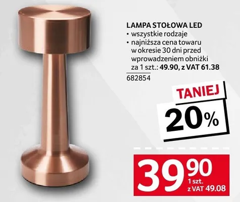 Lampa stołowa LED różne rodzaje promocja w Selgros