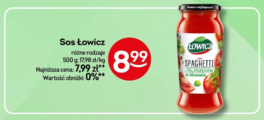 Sos Łowicz promocja w Żabka