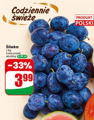 Śliwki promocja w Dino