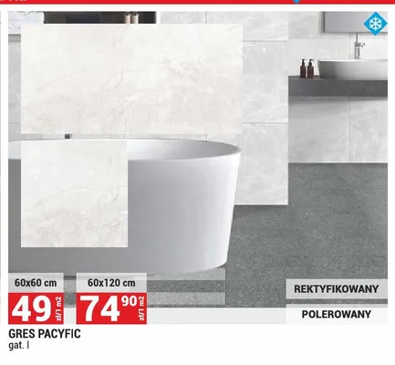 Gres Pacyfic 60x60cm gat. I promocja w Merkury Market
