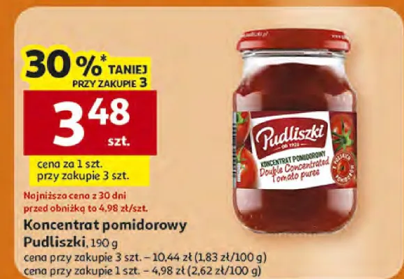 Koncentrat pomidorowy promocja w Auchan