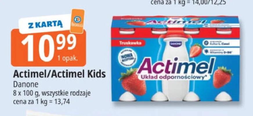 Actimel/Actimel Kids promocja w Leclerc