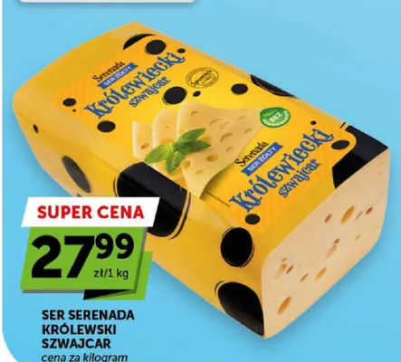 Ser żółty Królewski Szwajcar Serenada promocja w Euro Sklep