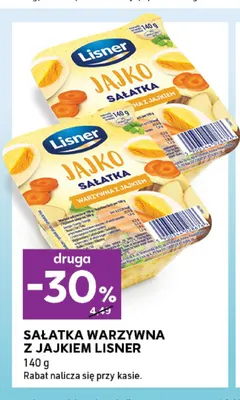 Sałatka warzywna z jajkiem Lisner promocja w Stokrotka
