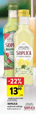 Wódka Soplica Cytryna-Mięta promocja w Intermarche