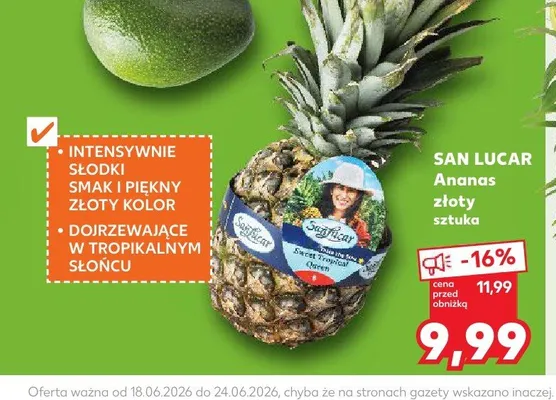 Ananas złoty San Lucar promocja w Kaufland