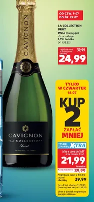 Wino musujące Cavignon La Collection Brut promocja w Kaufland