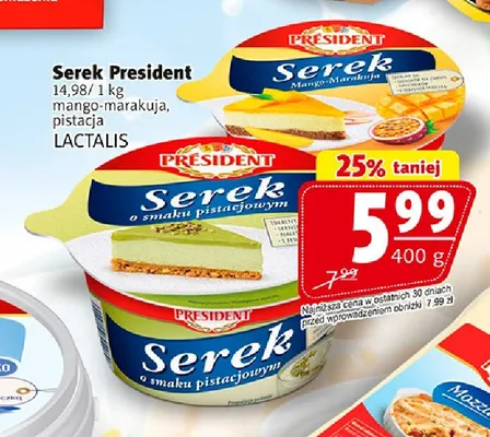 Serek mango-marakuja President promocja w Prim Market