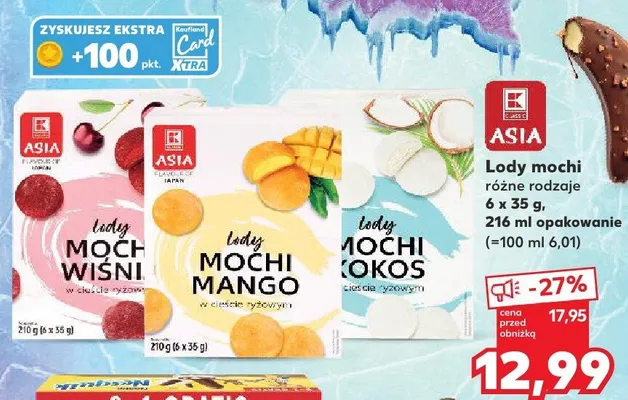 Lody mochi kokosowe Asia promocja w Kaufland