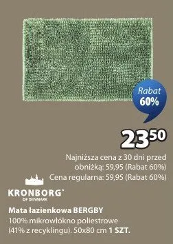 Mata łazienkowa BERGBY promocja w Jysk