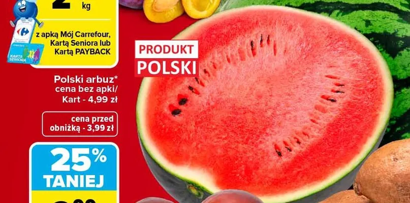 Arbuz polski promocja w Carrefour